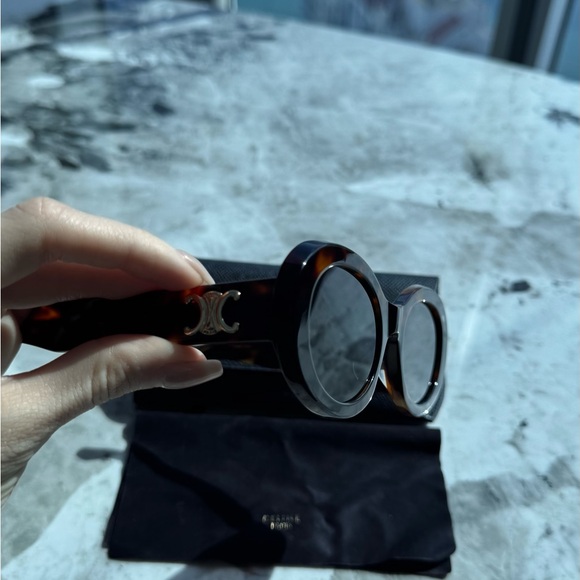 Celine Tortoise Shell Women's Sunglasses - Picture 5 of 5